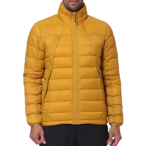 Mens Winter Jackets New Fashion Stylish Custom Design Yellow Hooded Puffer Bubble <b>Padded</b> Jacket For Sale - Product Image 5