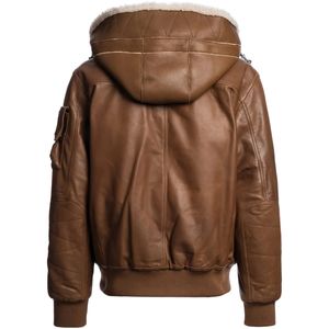 Chaqueta de Invierno Original de Piel de Oveja para Hombre, Cuello Alto, Logotipo Frontal, Impermeable, con Capucha, OEM, Alta Calidad, Personalizable y Elegante - Product Image 2