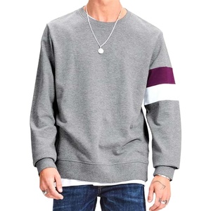 Sweat-shirts doublés pour hommes, 100% coton, unisexe, logo brodé, respirants, surdimensionnés, personnalisés, col rond, nouvelle collection 2027 - Product Image 1