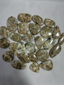 Cabochon en agate de tigre Dendrite naturelle faite à la main de qualité AAA gemmes Trimurti certifiées par des tiers taille personnalisée - Product Image 5