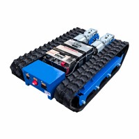 Châssis à chenilles de 1250 mm, plateforme de transport de marchandises électrique télécommandée, tout-terrain pour la ferme, le verger et la construction