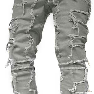 Pantalon léger pour homme, coupe droite, taille élastique, taille mi-haute, en toile, décontracté, qualité supérieure, respirant, séchage rapide, hiver - Product Image 6