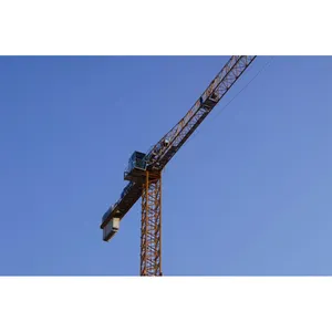 Grúa Torre Maquinaria de ingeniería de construcción Grúas Elevación de 8 toneladas Mejor precio bajo Grúas Torre Flattop hechas en Turquía 6015