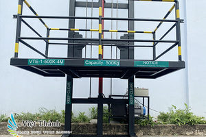 Plataforma elevadora de carga hidráulica del proveedor 0,5 Ton 4M Elevación Artículos y equipos especializados Garantía 1 año Mecánica Vietnam - Product Image 3