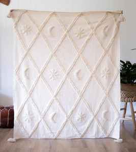 Wholesale <b>Bohemian</b> Jacquard Cotton Chenille Woven Throw Blanket Customized 100% Cotton <b>Bedding</b> for Bed Home Decor - Product Image 2