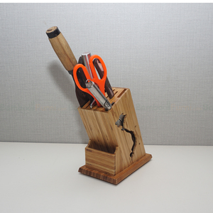 BFKD001 Vietnamese Bamboo Knife Holder with <b>Roll</b> <b>Bag</b> Elegant and Practical Kitchen Accessory - Product Image 2