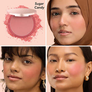 บลัชออนเนื้อแมทแบบอัดแข็ง-เม็ดสีแน่น ขนาดพกพา สำหรับแต่งหน้า - Product Image 4