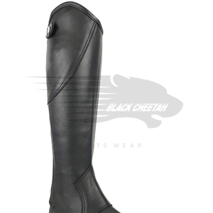 Demi-chaps d'équitation de qualité supérieure en cuir véritable souple avec fermeture à glissière de qualité originale dans un style unique - Product Image 3