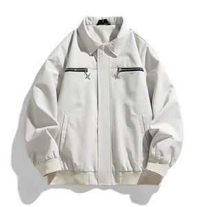 เสื้อแจ็กเก็ตบอมเบอร์สำหรับผู้ชายเสื้อแจ็กเก็ตกันลมระบายอากาศได้ตามต้องการ - Product Image 5