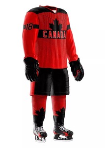 Uniforme deportivo de poliéster para equipos de hockey, ropa deportiva totalmente sublimada, a la moda - Product Image 3