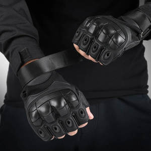 Gants de motocross en cuir design, écran tactile, pour jeunes motards, doigts entiers, bracelet réglable, fermeture à boucle et crochet, sport - Product Image 4