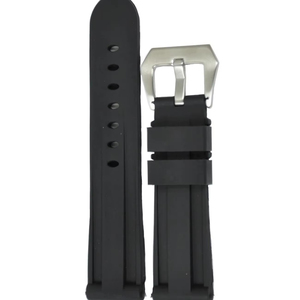 Bracelet de montre intelligent unisexe en silicone noir JD6082 avec boucle en acier inoxydable, souple et réglable, pièce de rechange pour montre - Product Image 1