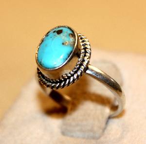 Anillo de plata 925 hecho a mano, joyería de piedras preciosas turquesas, regalo para mujer, banda de fiesta personalizada, gran oferta OEM - Product Image 4