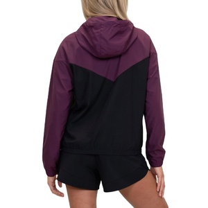 Conjunto Deportivo de Dos Piezas con Capucha para Mujer, Verano, Color Sólido, Impermeable, Cortavientos, Nailon, HECHO POR HAIDIIII SPORTS 2027 - Product Image 6