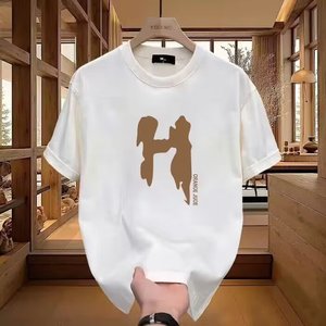 Premium hombres o-cuello camisetas Casual sólido algodón Hip Hop moda al por mayor en blanco de gran tamaño Downshoulder Camiseta de punto - Product Image 5