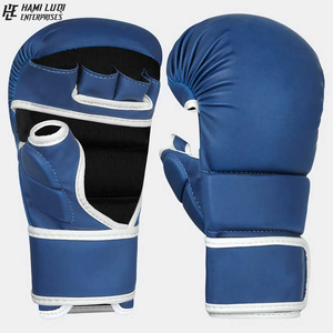 Gants d'entraînement professionnels Premium 12OZ taille personnalisée en cuir de vachette véritable pour MMA Sparring et Shooter Sports - Product Image 4