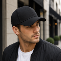 Gorra de Béisbol Deportiva de 6 Paneles, Color Sólido, Poliéster, Transpirable, Ajustable, Unisex, Protección Solar para Uso Diario al Aire Libre