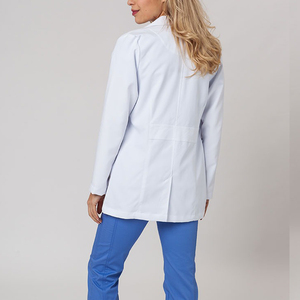 เสื้อกาวน์แพทย์แบบยูนิเซ็กซ์ แขนยาว ผ้าถัก 100% คอตตอน ระบายอากาศได้ดี สวมใส่สบาย - Product Image 3