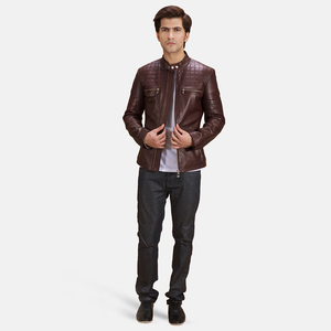 Blousons universitaires réversibles en cuir vintage de haute qualité pour hommes, imperméables, fabriqués sur mesure - Product Image 2