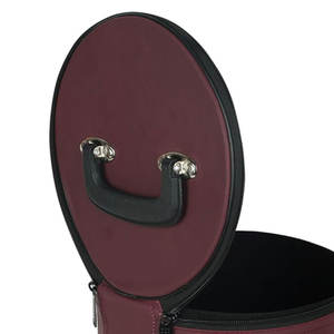 Impresión de bordado personalizado cremallera masónica Shriner Fez Case con correa y mango caja de plástico cosmético Masonic Fez Case - Product Image 6