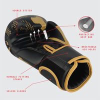Gants de boxe en cuir synthétique de haute qualité personnalisables, anti-humidité, auto-chauffants pour le karaté, le Muay Thai et la boxe libre