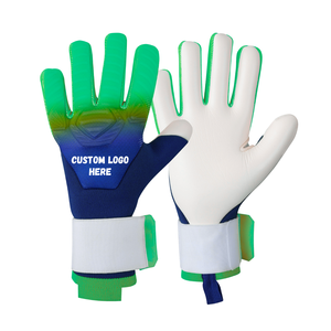 ถุงมือผู้รักษาประตูฟุตบอลมืออาชีพที่มีการตัดเชิงลบทำด้วยตาข่ายยางระดับพรีเมี่ยมและวัสดุถักระบายอากาศได้ - Product Image 1