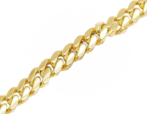 Cadena de eslabones cubanos chapada en oro amarillo en plata de ley S925 Moissanite Diamond Iced Out Hip Hop Collar de joyería de diamantes de lujo - Product Image 5