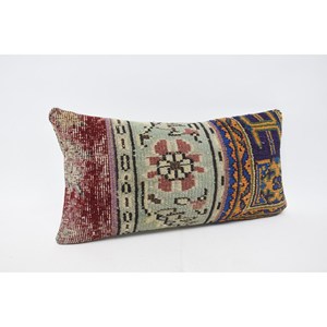 12x24 pulgadas Multicolor bohemio Kilim Alfombra de lana patrón Vintage almohada decorativa técnica tejida - Product Image 3