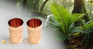 Juego de 2 Vasos de Cobre Ecológicos de 300 ml Reutilizables para Almacenar Agua Potable con Beneficios para la Salud de la Ayurveda de Lujo - Product Image 5