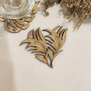 ที่รองแก้วไม้แฮนด์เมดดีไซน์คลาสสิก - Product Image 3