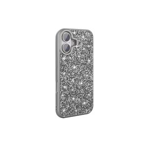 Funda de Silicona de Lujo con Brillantina y Diamantes para iPhone 16 A55 11Pro 4G - Cubierta Trasera Protectora con Pedrería en Lila - Product Image 2