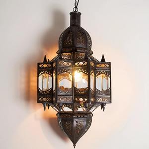 Traditional Style <b>Black</b> Designer Hanging <b>Lantern</b> Decorative Lighting for Living Room Hallway and Gifting Purpose Use From India - Product Image 1