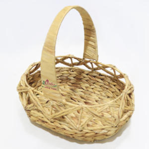 Cesta de Regalo de Mimbre Ecológica de Fábrica Artex Dong Thap, Cesta de Picnic con Forro y Asa, Diseño Moderno, Uso Multiusos, Hecha a Mano - Product Image 3