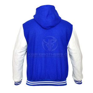 <b>Men</b> Leather Sleeves <b>Varsity</b> <b>Jacket</b> Stylish <b>Bomber</b> <b>Jacket</b> for Sportswear Casual and Daily Outfits - Product Image 4