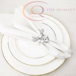 Anneaux de serviette de table en métal élégants pour la décoration de table de mariage, design moderne de luxe, écologiques et de haute qualité - Product Image 4