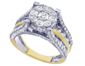 Bague de fiançailles de luxe pour femme en argent S925 avec moissanite et diamants ronds sertis, idéale pour toutes les occasions - Product Image 3