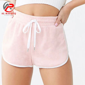Shorts Deportivos Transpirables de Spandex y Poliéster para Mujer, Cintura Alta, Tejido de Punto, Ajuste Regular, para Gimnasio, Entrenamiento, Yoga, Correr - Product Image 3