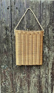 Wicker Wall <b>Basket</b> <b>for</b> <b>Flowers</b> Handmade Storage <b>Baskets</b> Natural Rattan Modern Multifunction Made in Viet Nam - Product Image 5