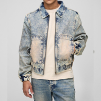 2025 veste en jean décontractée pour hommes en gros pour la saison du printemps séchage rapide col rabattu veste en jean d'hiver pour hommes