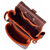 Porte-outils en cuir véritable de qualité professionnelle au design unique, robuste, avec plusieurs compartiments, multi-usages, OEM, garantie de 3 ans