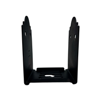 Supports d'angle métalliques pour poteaux carrés de clôture, supports de base réglables pour poteaux en bois, connecteurs de construction en bois