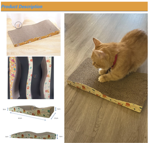 Vật nuôi tốt nhất cung cấp các tông mèo scratcher Refill Pads, Lounger, và vui vẻ tương tác trầy xước bảng, móng vuốt an toàn ms. jennie - Product Image 3