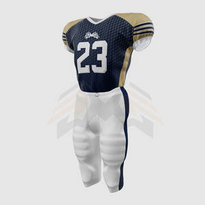 Conjunto de camisetas de fútbol americano personalizable, camisetas y pantalones cortos de manga corta con sublimación transpirable, venta al por mayor, UNIFORMES DE EQUIPO de talla grande - Product Image 4