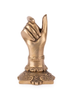 Porte-stylo / porte-crayon élégant en forme de main en laiton - 6 pouces de hauteur, organisateur de fournitures de bureau, organisateur de bureau et de maison - Product Image 5