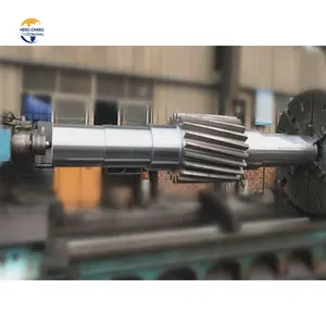 China Professional And Technical Factory Making Large Module Long Forging Steel Helical Transmission Gear Shaft