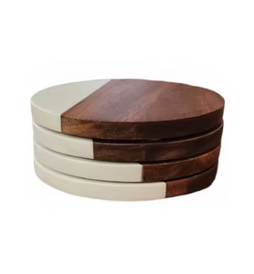 Vente en gros de sous-verres écologiques sous-verres décoratifs personnalisés avec impression de logo sous-verres élégants sous-verres pour la maison et la cuisine Arts de la table - Product Image 4