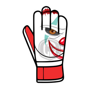 Gants de gardien de but édition Clown d'horreur, paume en latex allemand de 4 mm avec dos en caoutchouc injecté durable, gants de football - Product Image 1