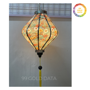 Linterna de seda, lámpara colgante hecha a mano de bambú y seda vietnamita, diseño plegable colorido para el Festival Tet, celebraciones de mediados de otoño - Product Image 5