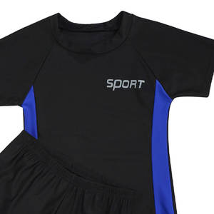 ชุด2ชิ้นสำหรับมวยปล้ำถักนิตติ้งยูนิเซ็กซ์เสื้อยืด + เสื้อรัดรูปพิมพ์ลายความร้อนแบบถ่ายเทความร้อนแบบสั้นเป็นมิตรกับสิ่งแวดล้อม - Product Image 4