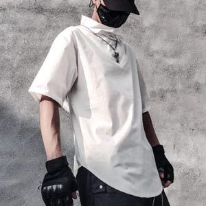 Camiseta Techwear para hombre, camiseta de nailon de secado rápido con estampado personalizado, camiseta gótica con estampado personalizado transpirable y logotipo personalizado - Product Image 5